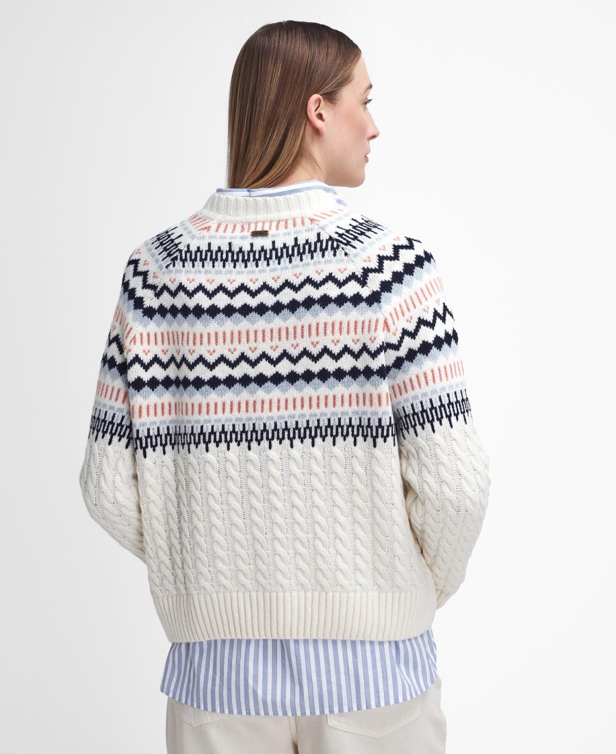 sweter marnie fair isle z okrągłym dekoltem
