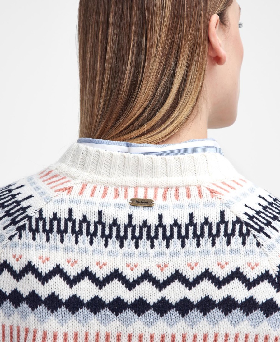 sweter marnie fair isle z okrągłym dekoltem
