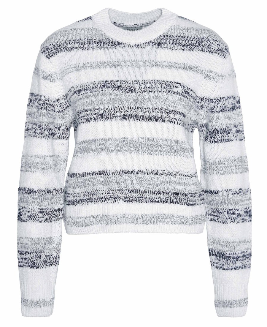sweter w paski anya z dekoltem