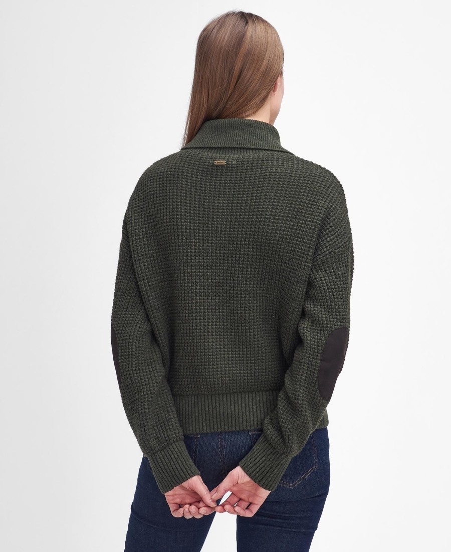 sweter woodside zapinany na pół guzika