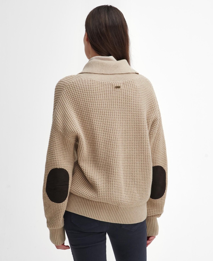 sweter woodside zapinany na pół guzika