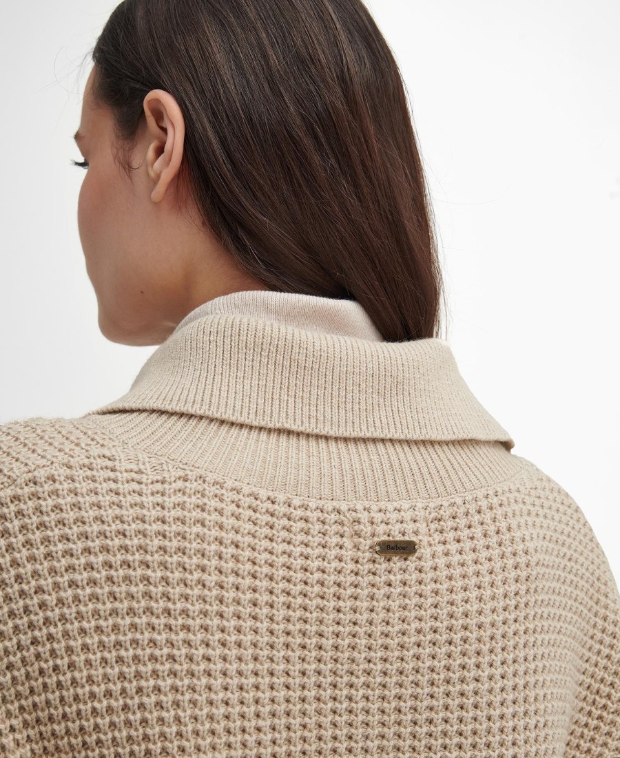 sweter woodside zapinany na pół guzika