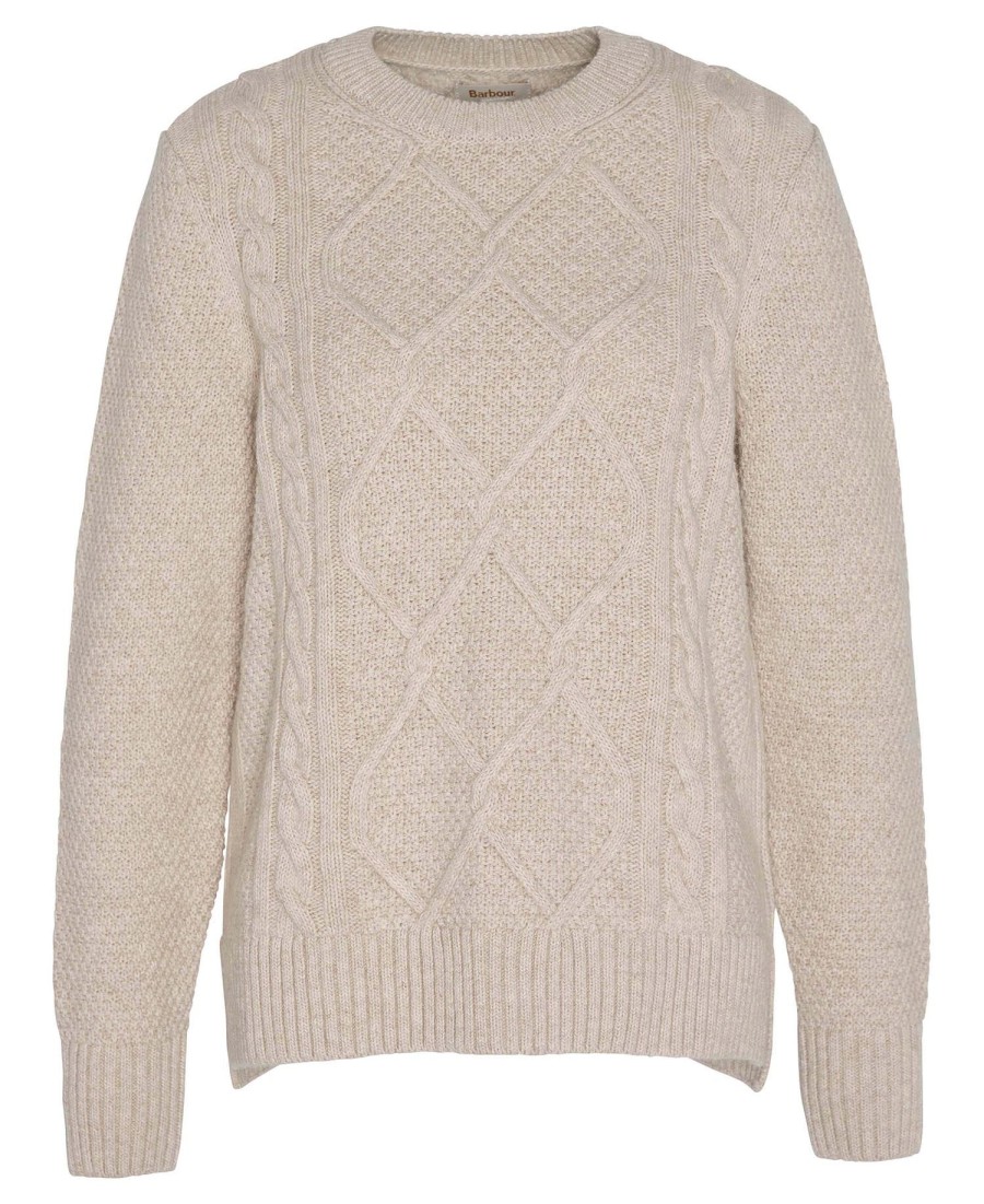 sweter burne argyle z okrągłym dekoltem