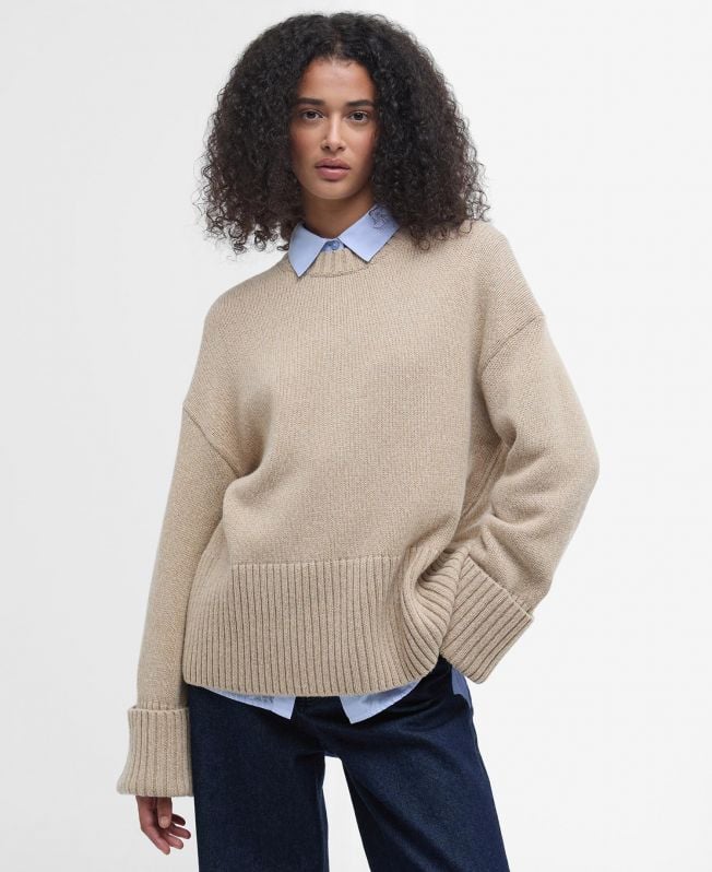 sweter cassandra z okrągłym dekoltem