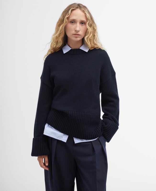 sweter cassandra z okrągłym dekoltem