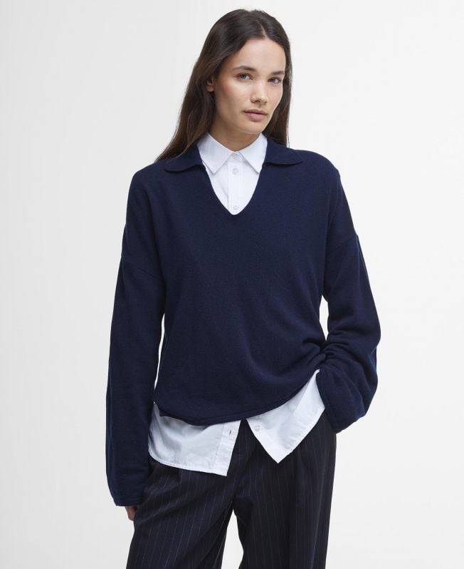sweter fearne z dekoltem w serek