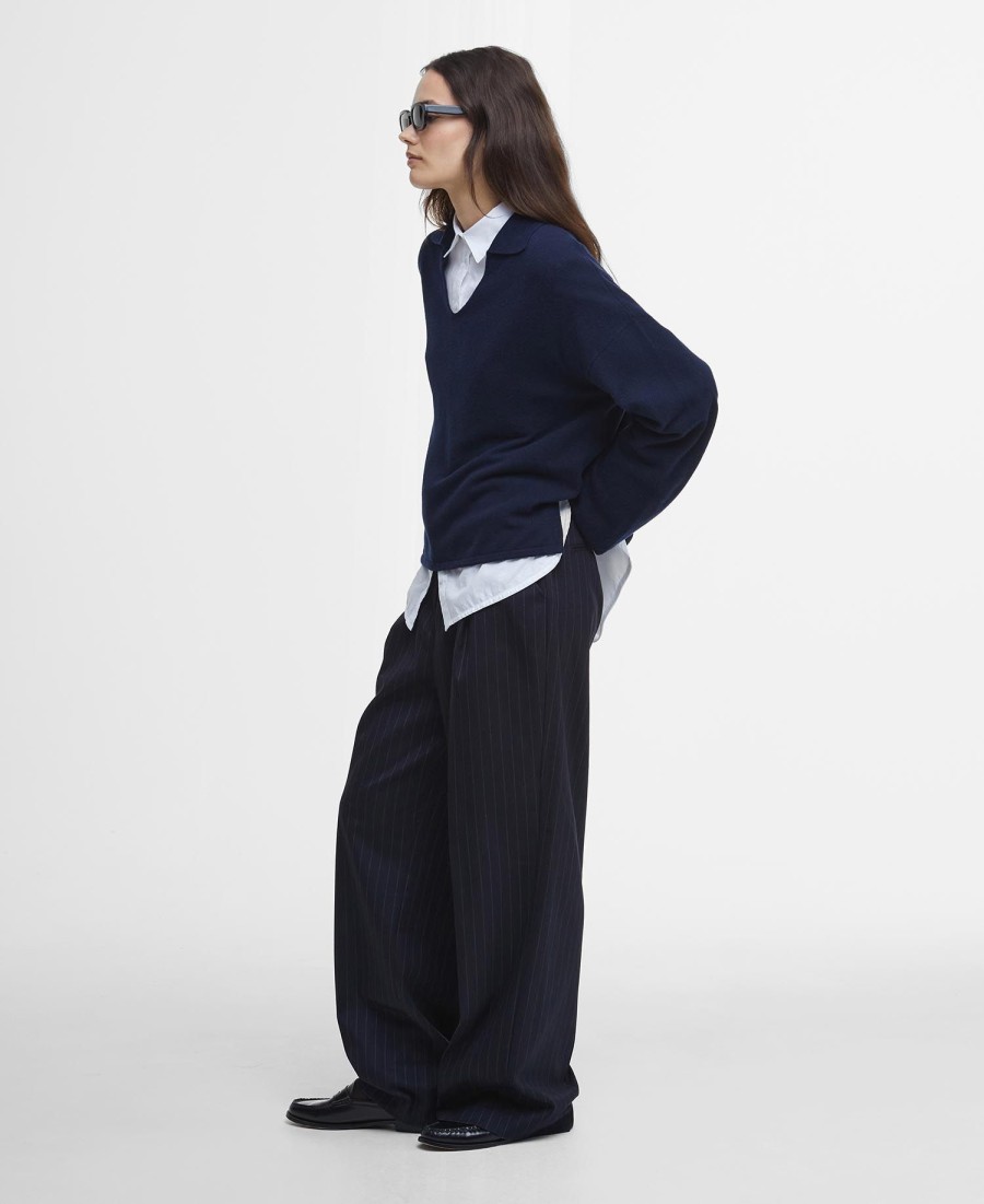 sweter fearne z dekoltem w serek
