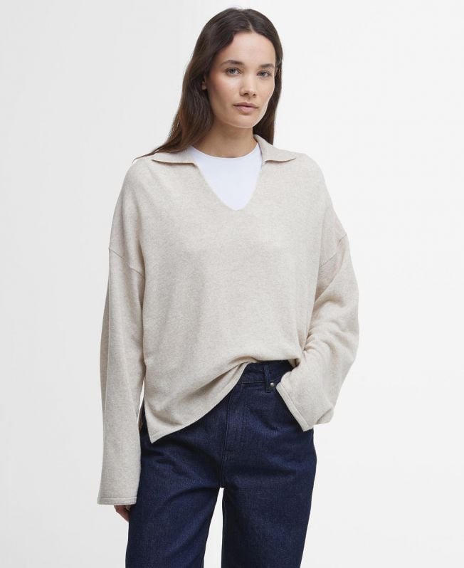 sweter fearne z dekoltem w serek