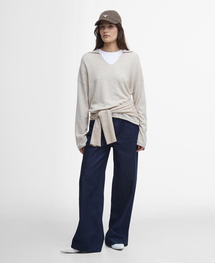 sweter fearne z dekoltem w serek