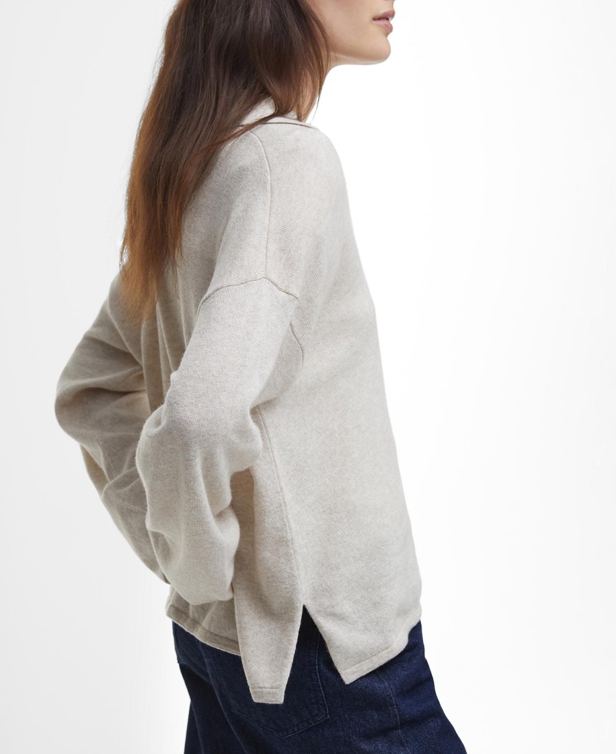 sweter fearne z dekoltem w serek