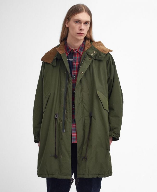 kurtka parka barbour x baracuta mods casual
