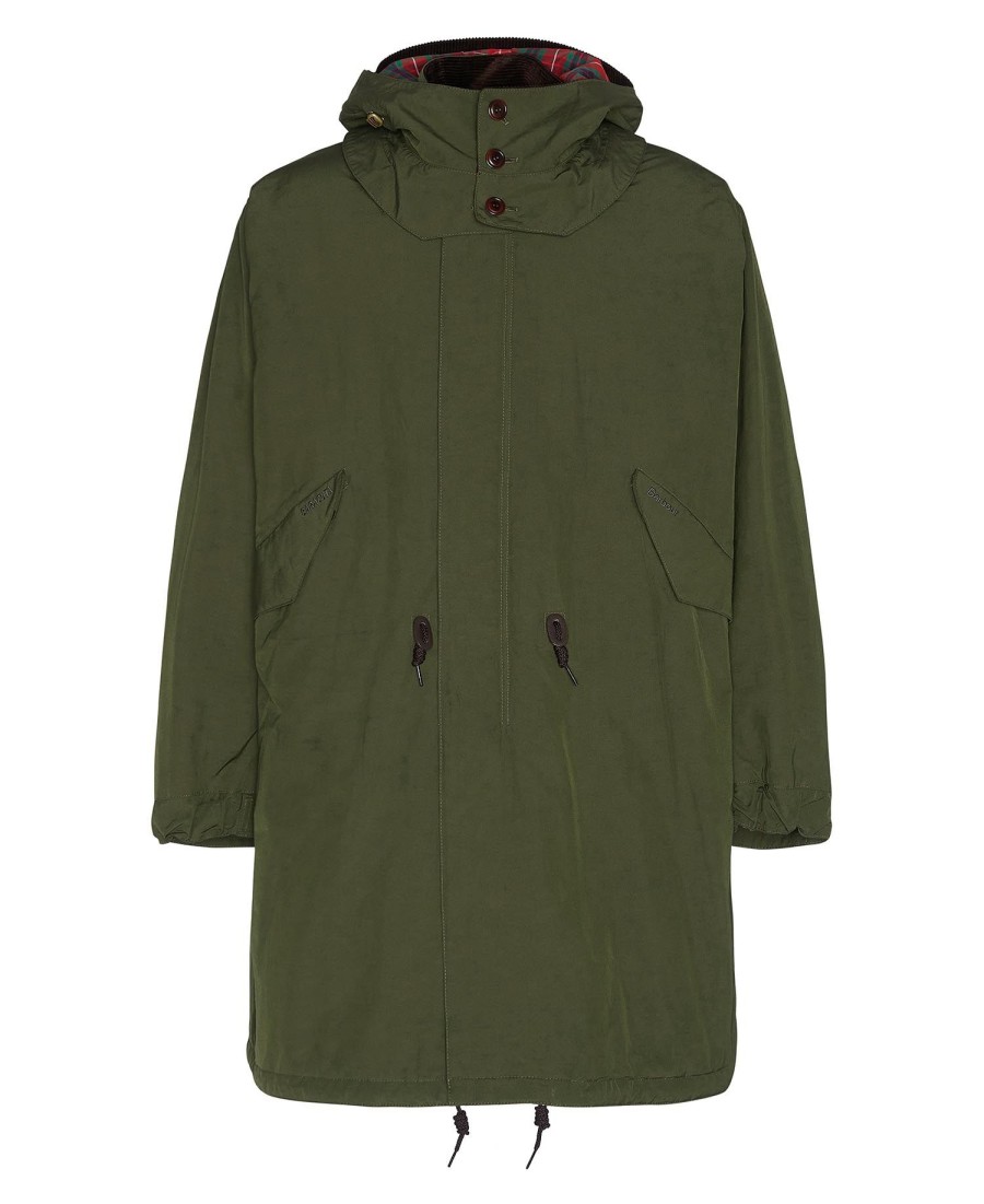 kurtka parka barbour x baracuta mods casual