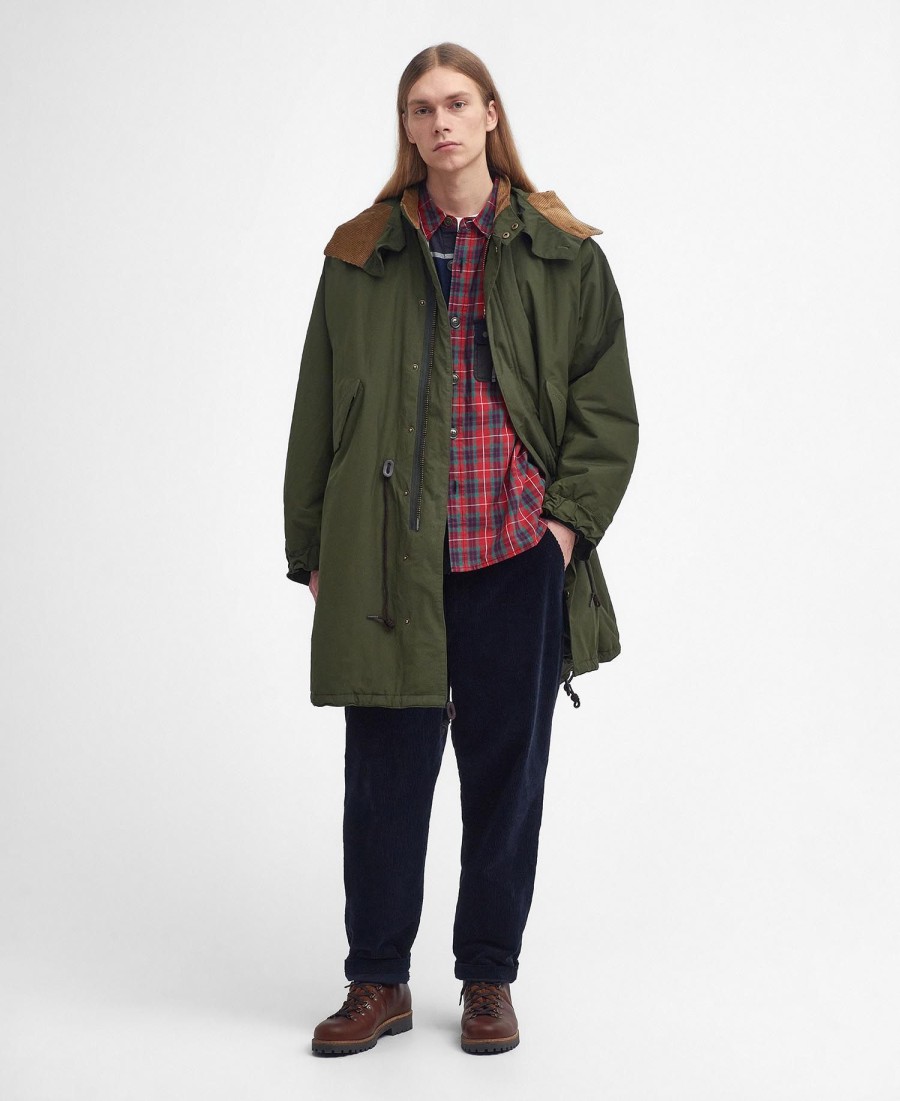 kurtka parka barbour x baracuta mods casual