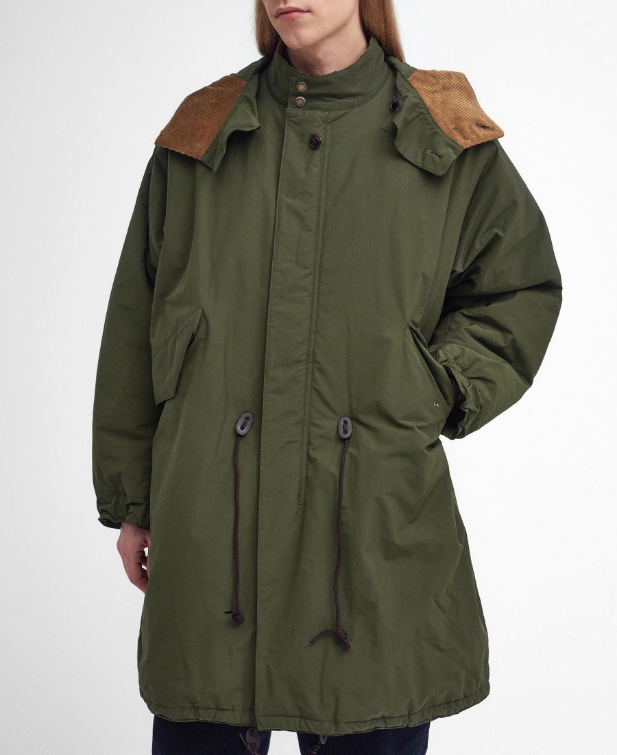 kurtka parka barbour x baracuta mods casual