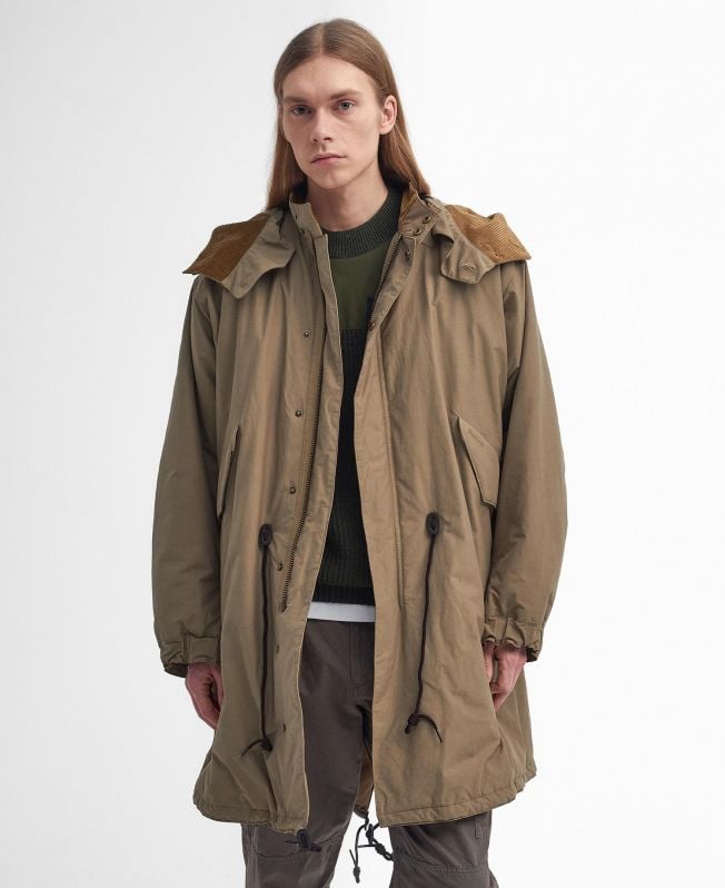 kurtka parka barbour x baracuta mods casual