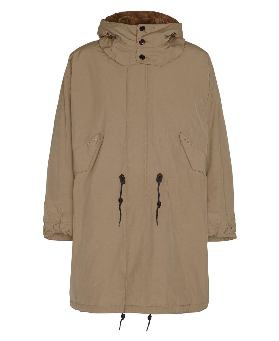 kurtka parka barbour x baracuta mods casual