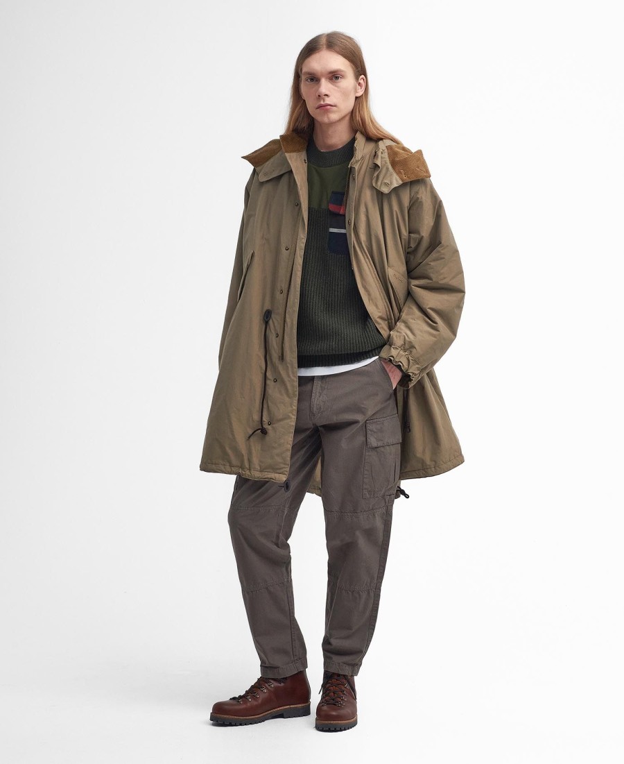 kurtka parka barbour x baracuta mods casual