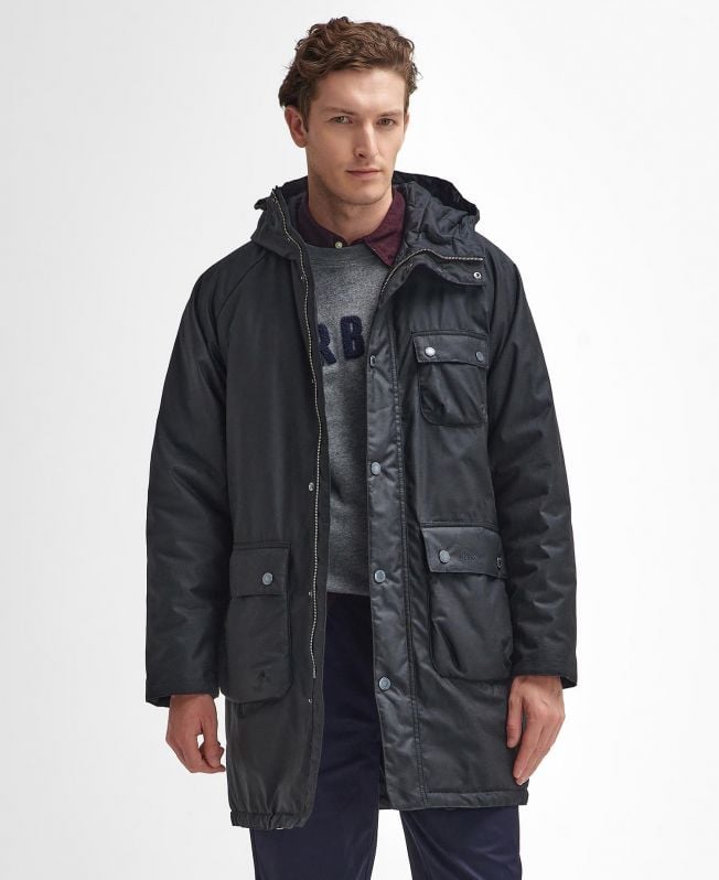 zimowa parka woskowana