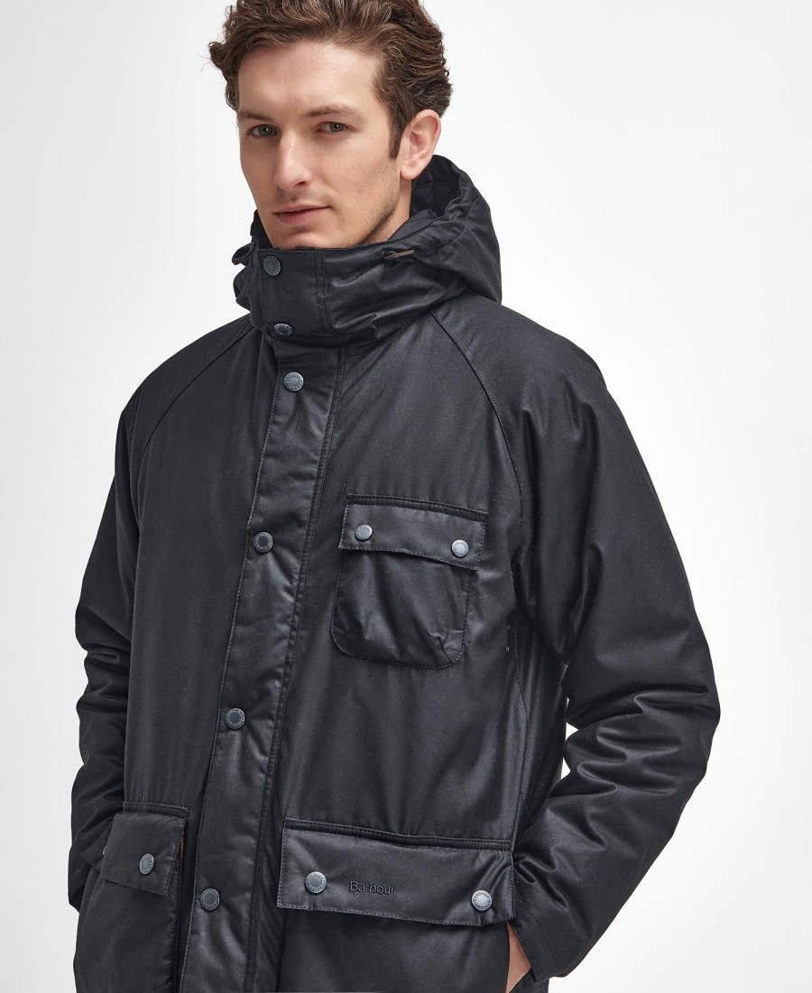 zimowa parka woskowana