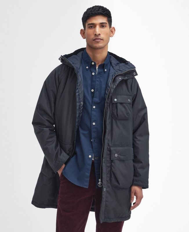 zimowa parka woskowana