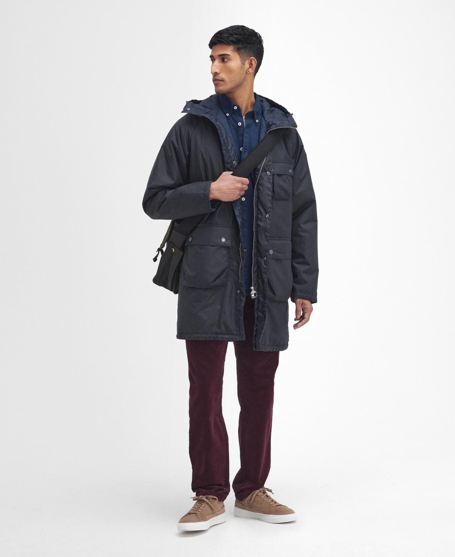 zimowa parka woskowana