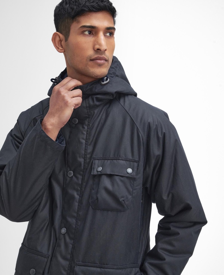 zimowa parka woskowana