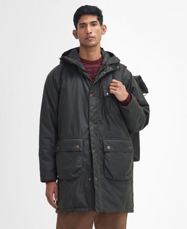 zimowa parka woskowana