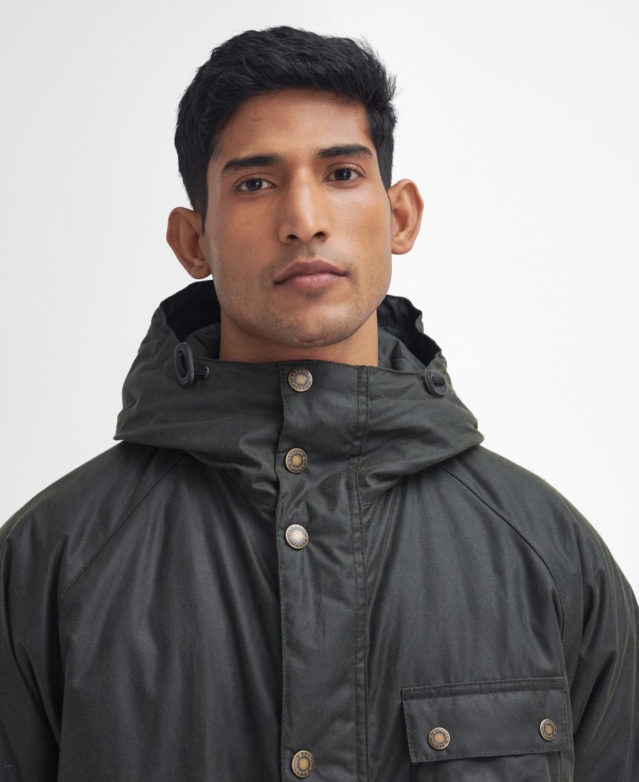 zimowa parka woskowana
