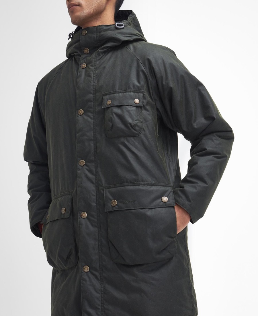 zimowa parka woskowana