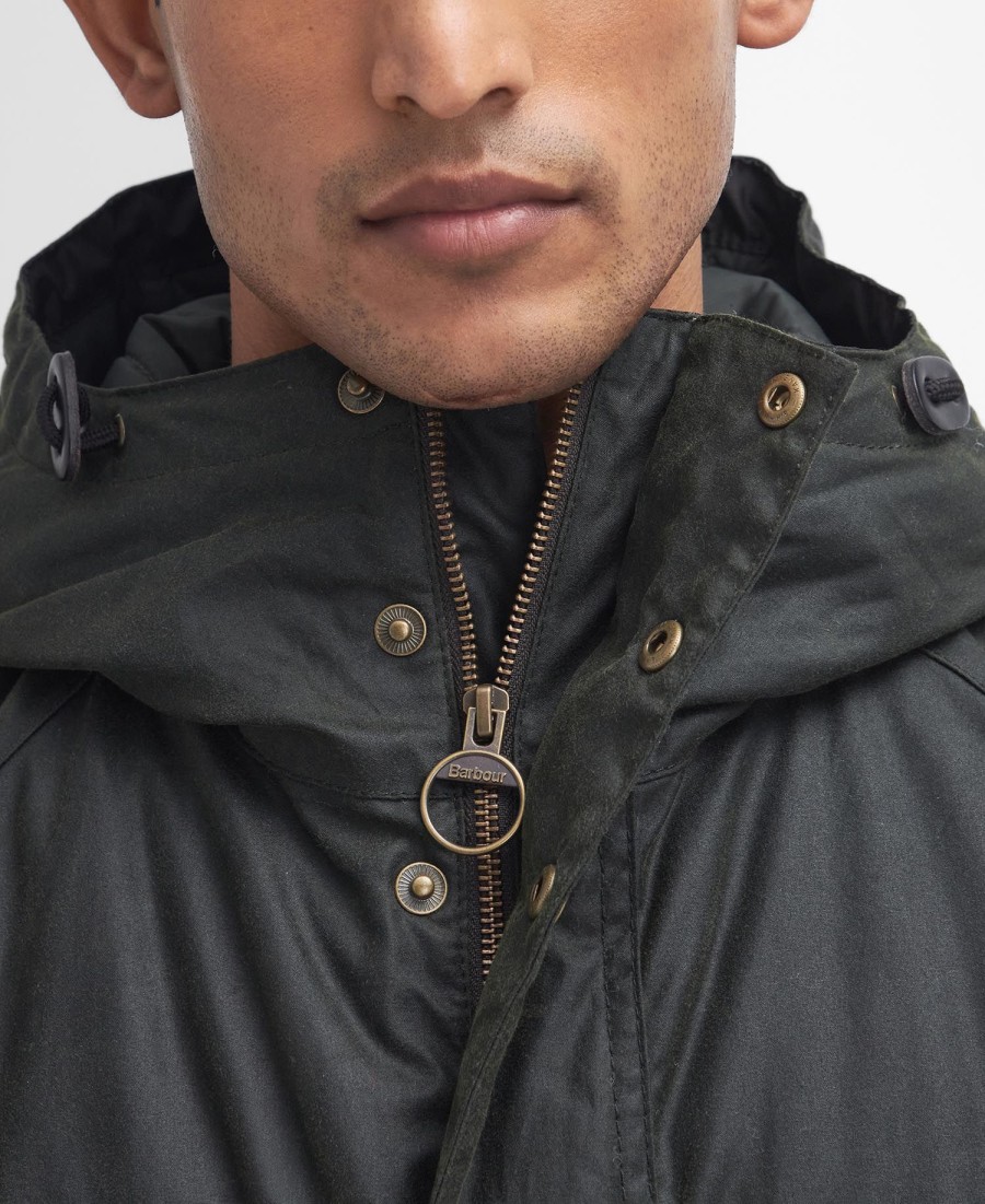 zimowa parka woskowana