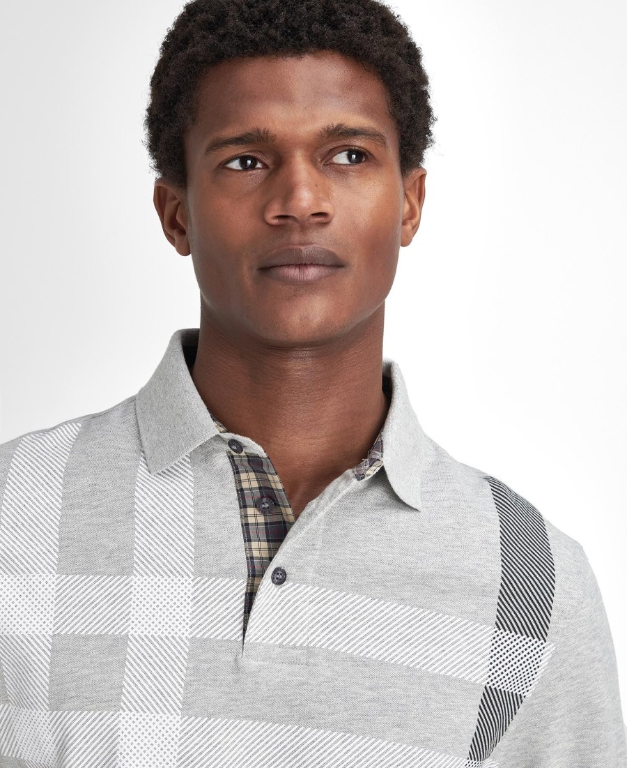 koszulka polo z długim rękawem blaine tartan