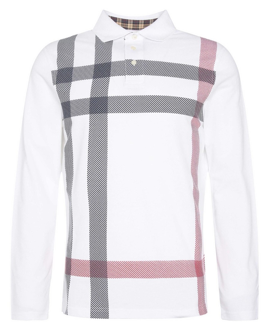 koszulka polo z długim rękawem blaine tartan