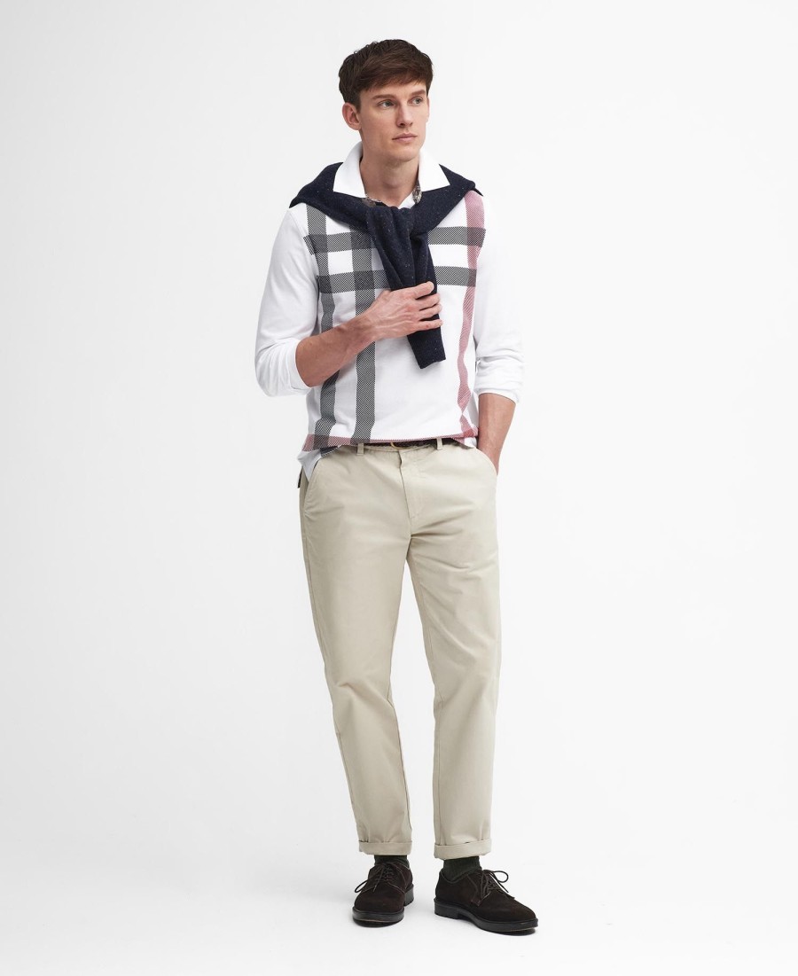 koszulka polo z długim rękawem blaine tartan