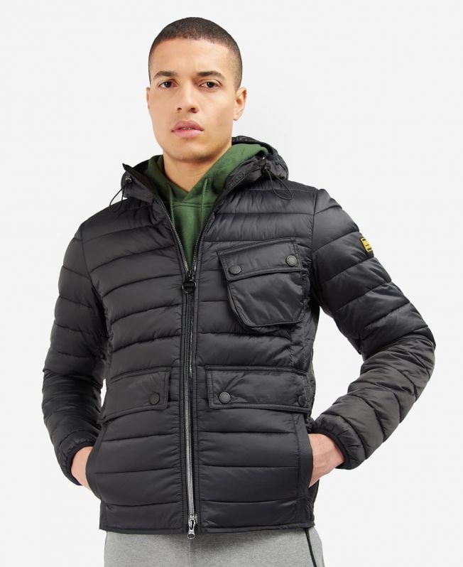 kurtka pikowana z kapturem racer ouston