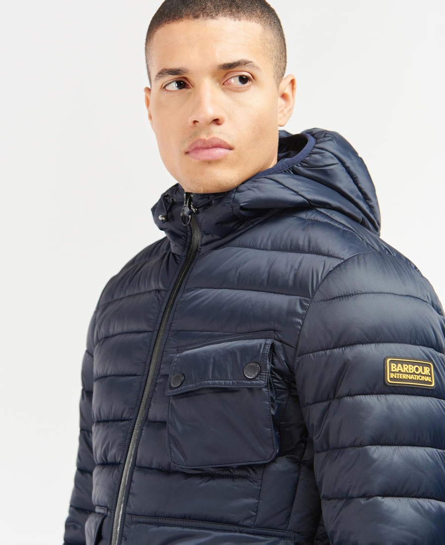 kurtka pikowana z kapturem racer ouston