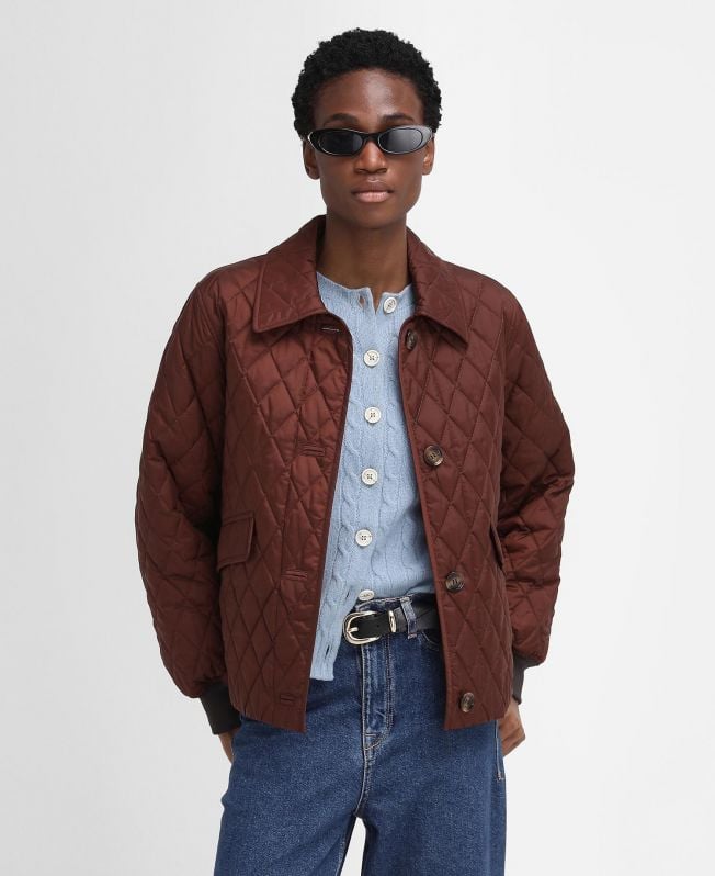 kurtka pikowana barbour the edit by alexa jamie