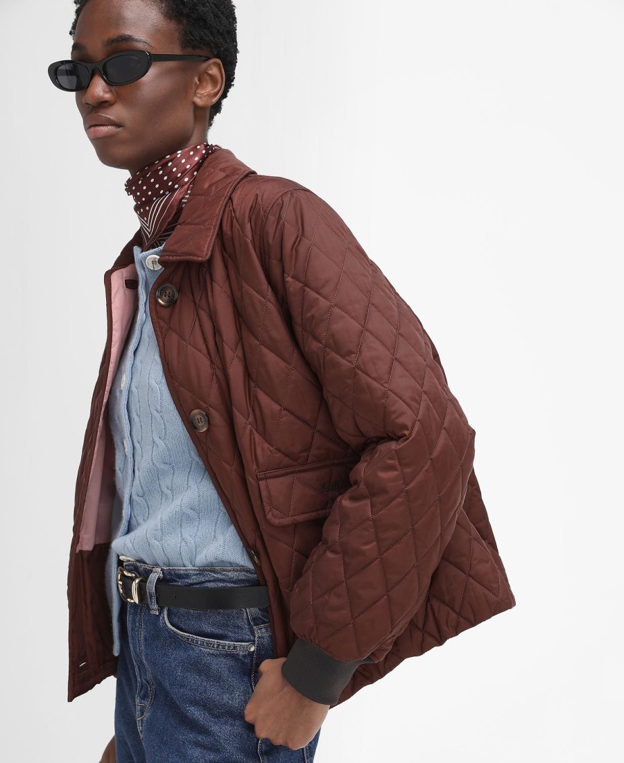 kurtka pikowana barbour the edit by alexa jamie