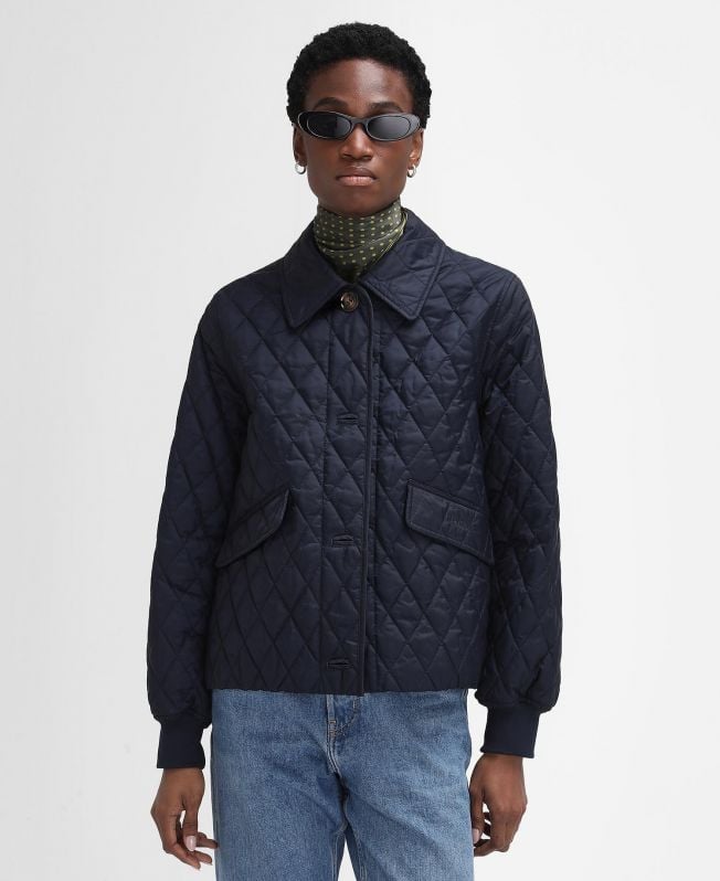 kurtka pikowana barbour the edit by alexa jamie