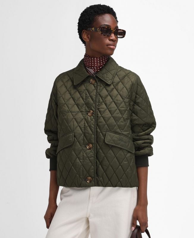 kurtka pikowana barbour the edit by alexa jamie