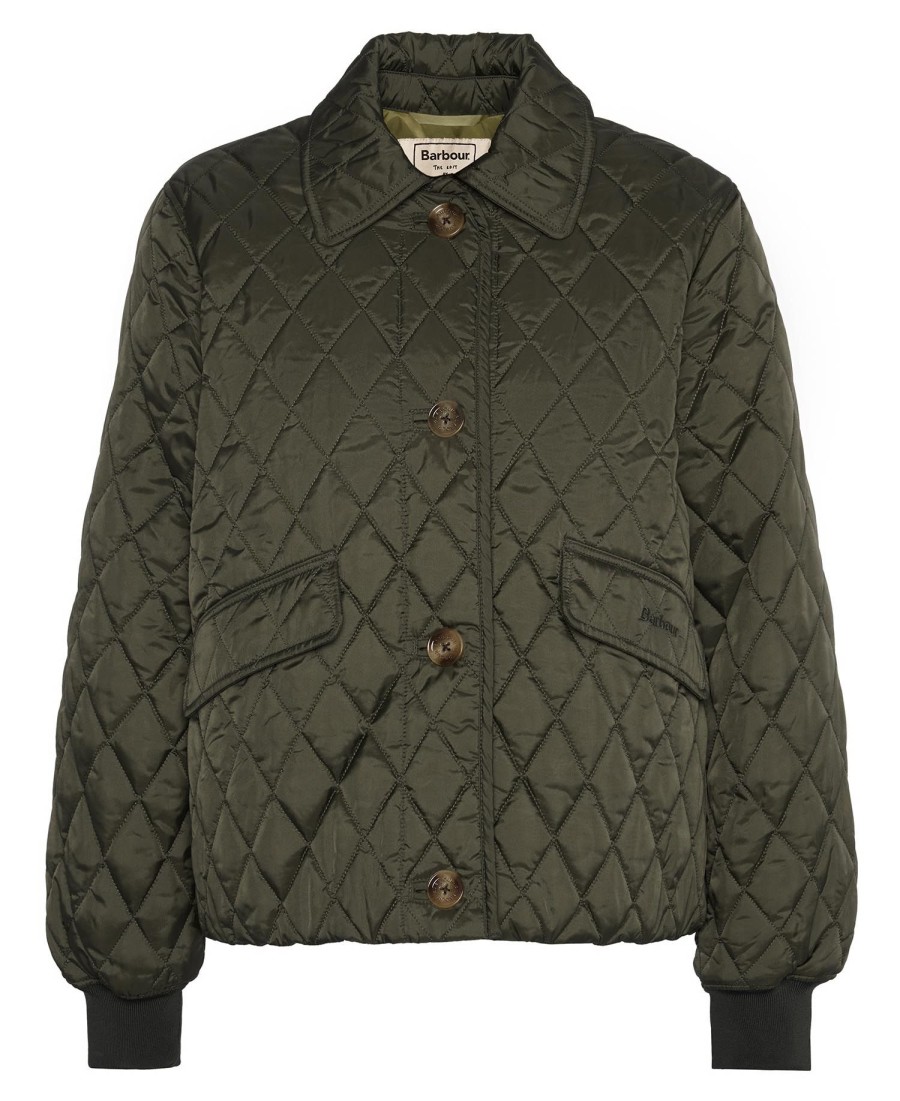 kurtka pikowana barbour the edit by alexa jamie