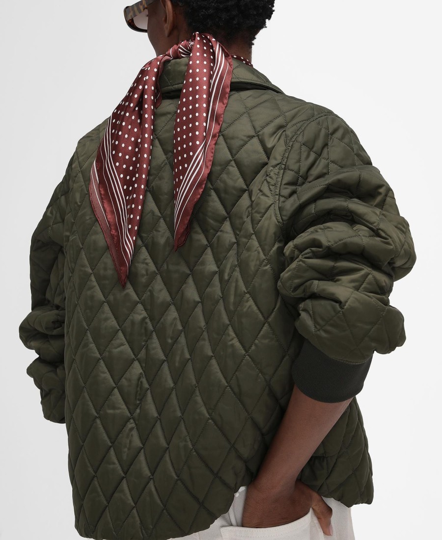 kurtka pikowana barbour the edit by alexa jamie