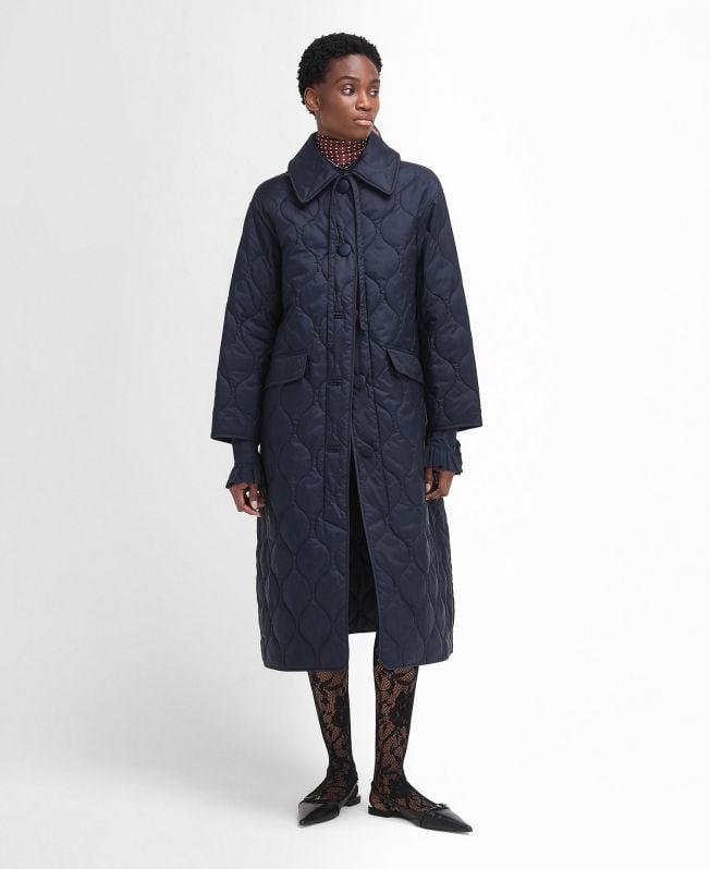 barbour the edit by alexa amy pikowana kurtka samochodowa