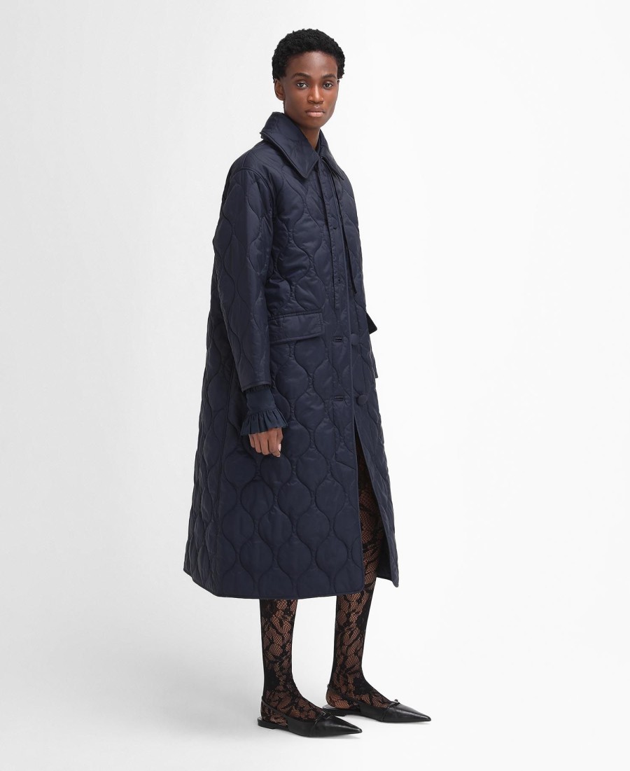 barbour the edit by alexa amy pikowana kurtka samochodowa
