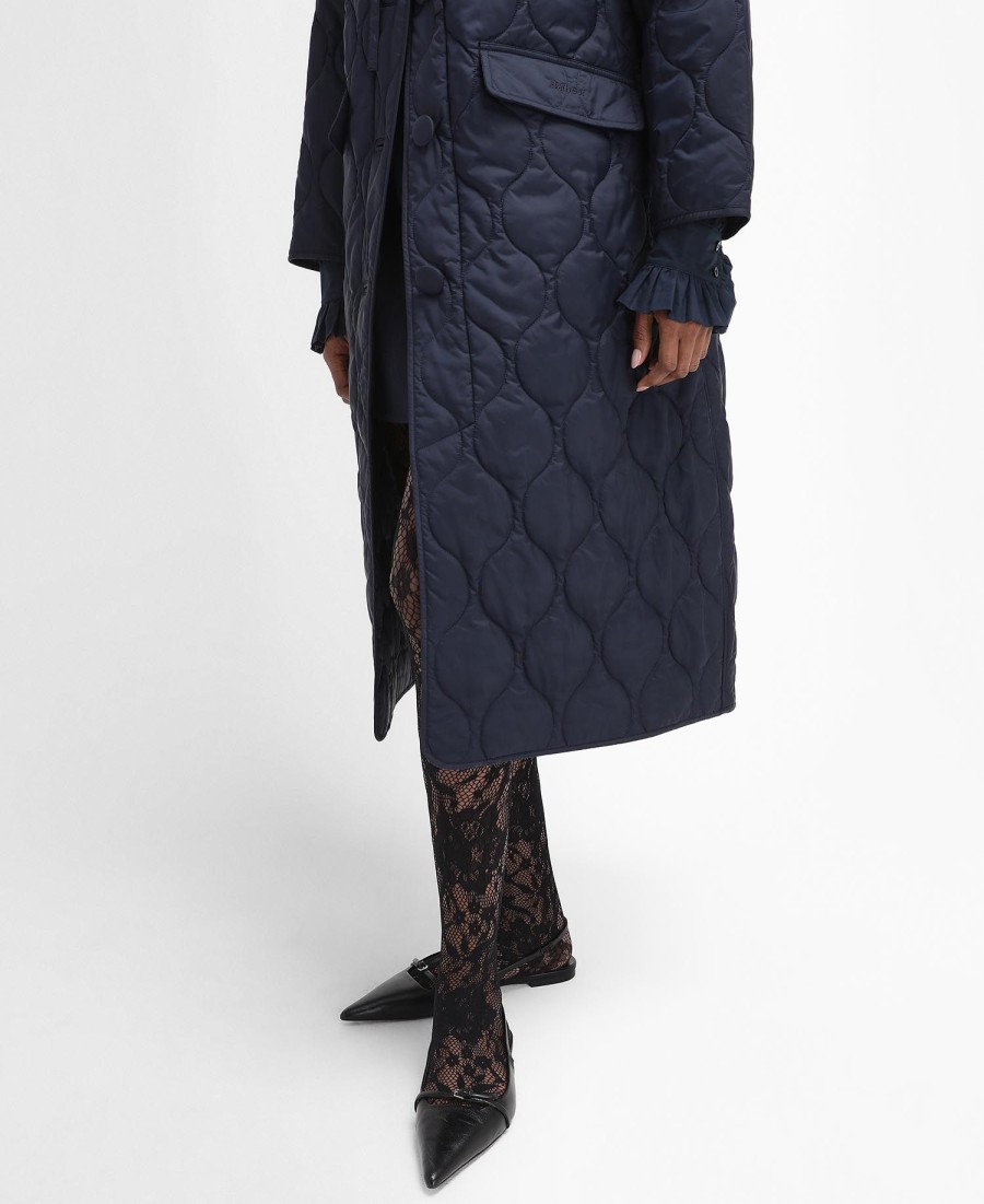 barbour the edit by alexa amy pikowana kurtka samochodowa
