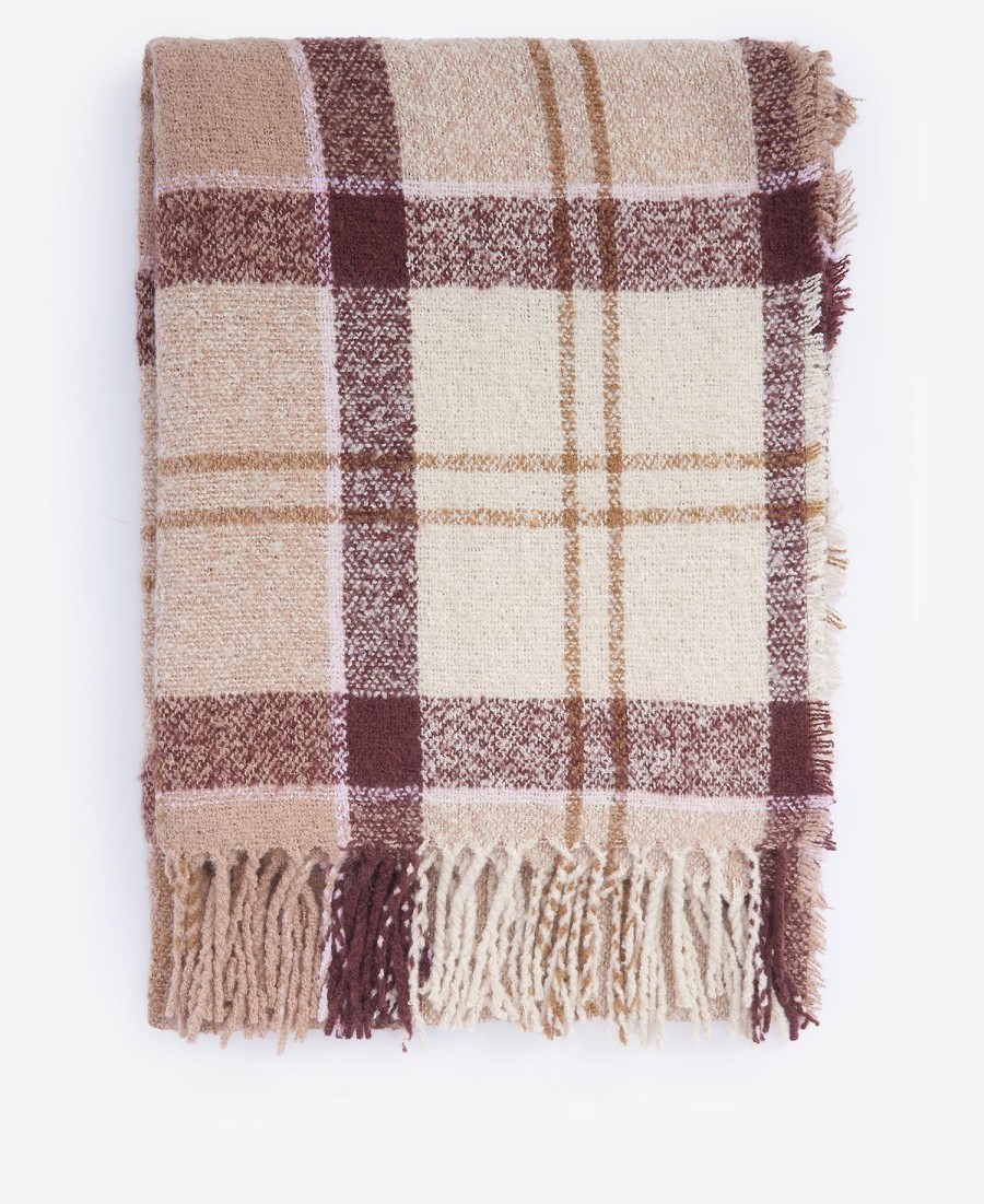 szalik boucle w kratę