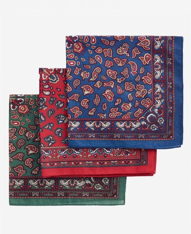zestaw prezentowy chusteczek w stylu paisley