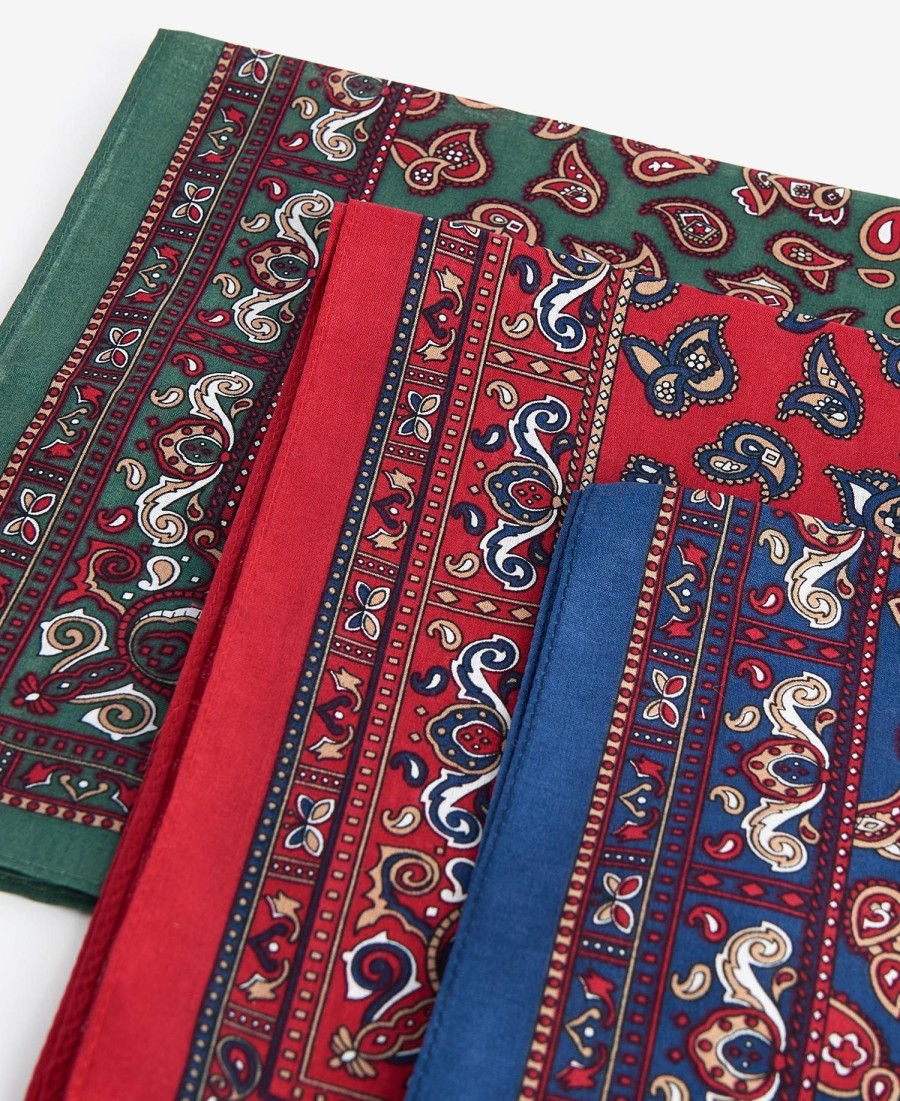 zestaw prezentowy chusteczek w stylu paisley
