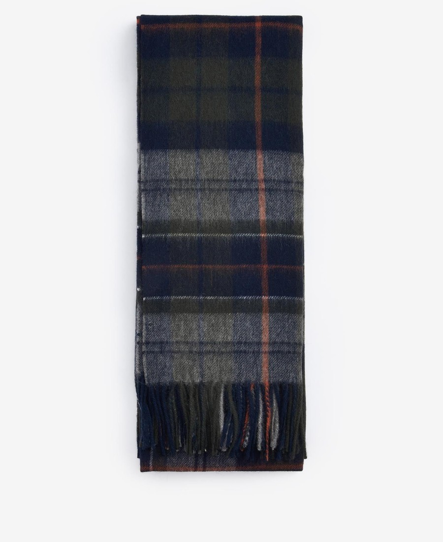 szalik wełniany w kratę brack patchwork