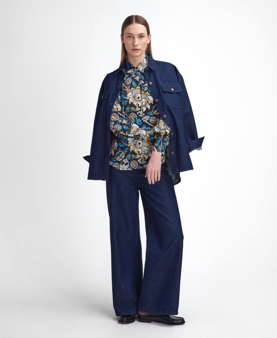 koszula barbour x william morris gallery rendall z nadrukiem