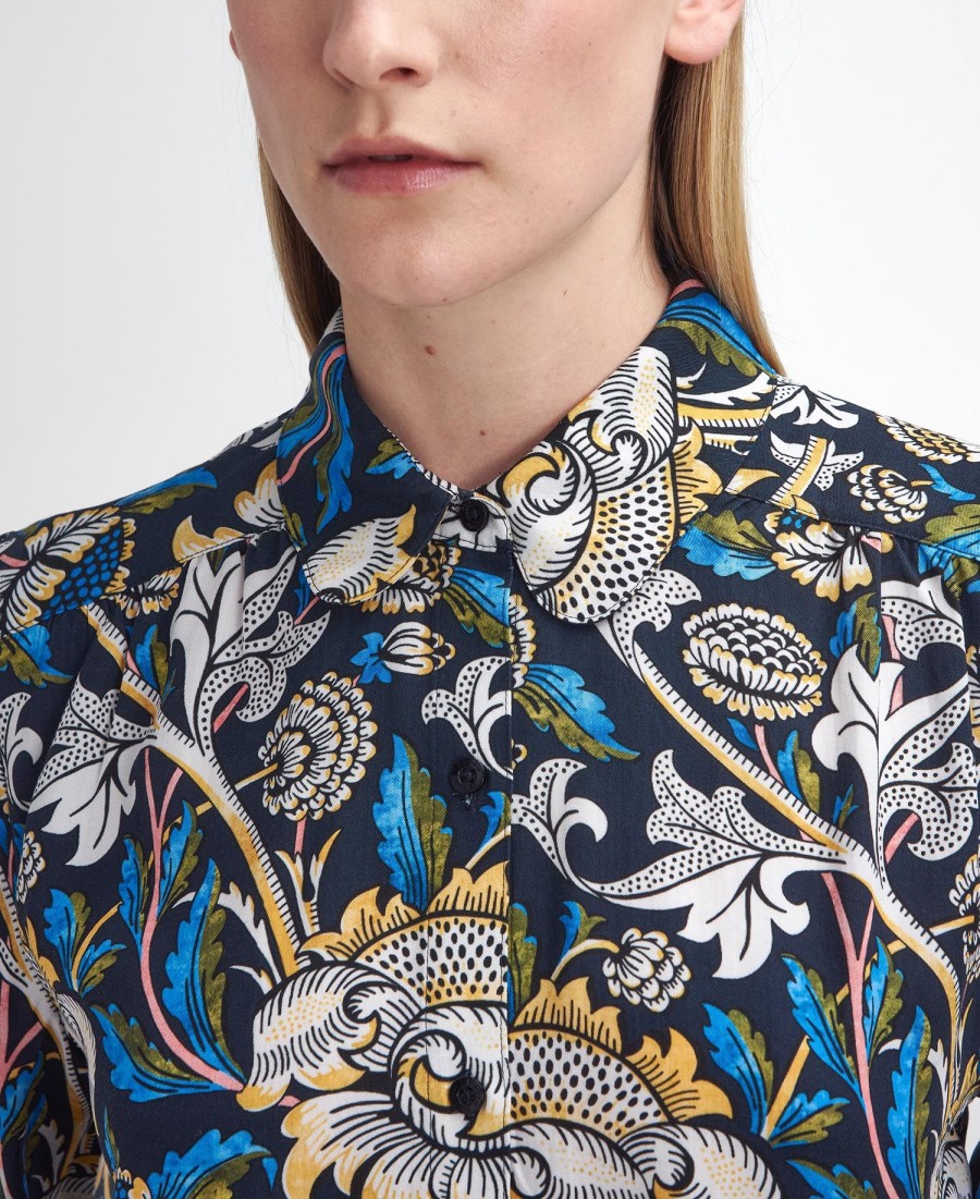 koszula barbour x william morris gallery rendall z nadrukiem